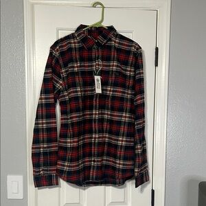 Alpine Design Red and Black Plaid Button-Down Shirt